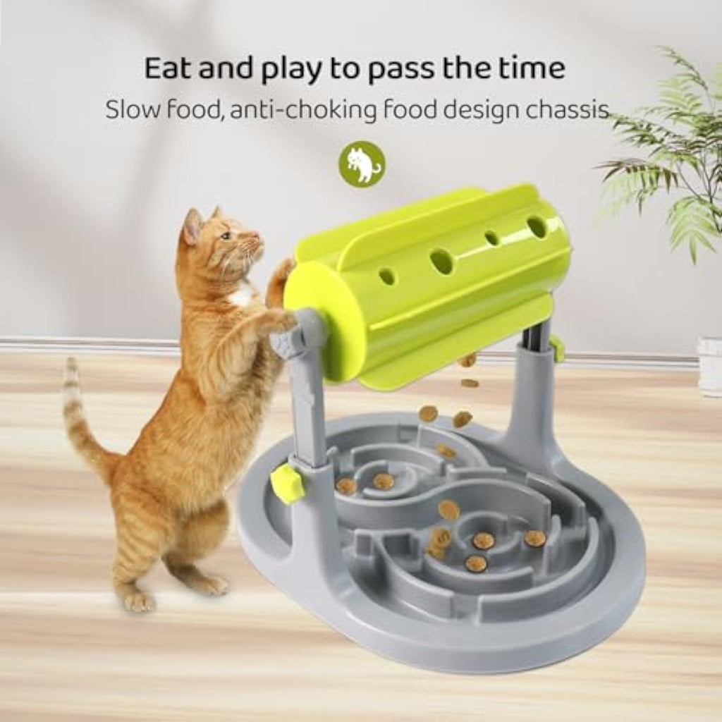 Anxiety-relief slow feeder food toy for active and intelligent pets.