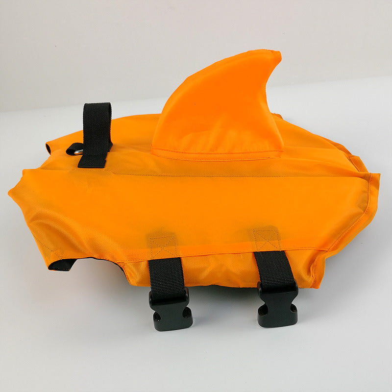 Shark fin dog life jacket in multiple colours