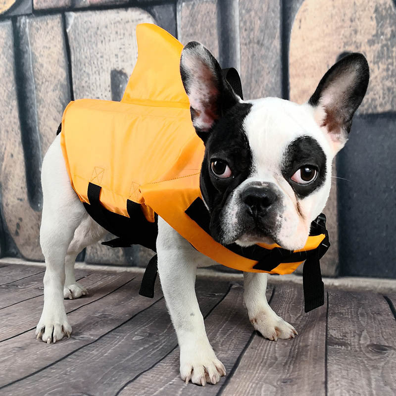 Shark fin dog life jacket size chart