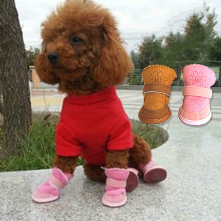 Waterproof dog snow boots for winter paw protection outdoors