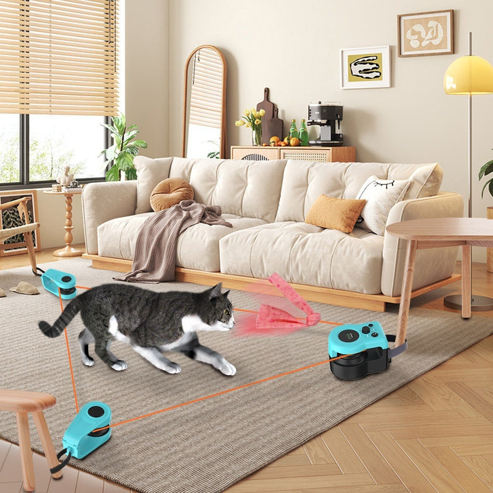 Interactive cat weight loss toy designed to encourage exercise and play