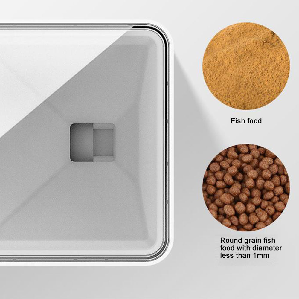 Automatic fish feeder control panel close-up