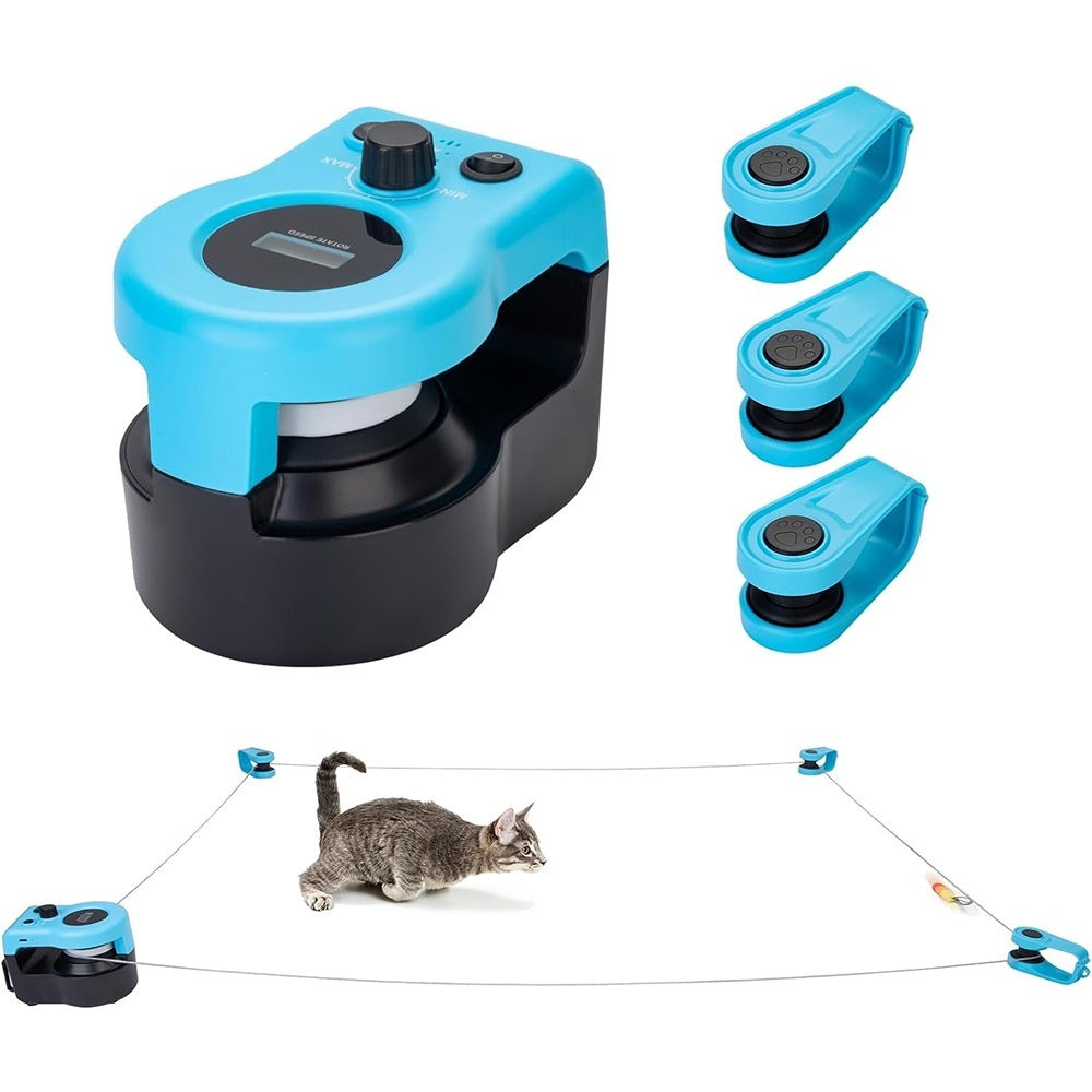 Sound-activated cat toy promoting movement and weight control