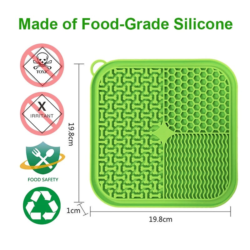 Slow feeder lick pad for dogs to encourage healthy feeding habits