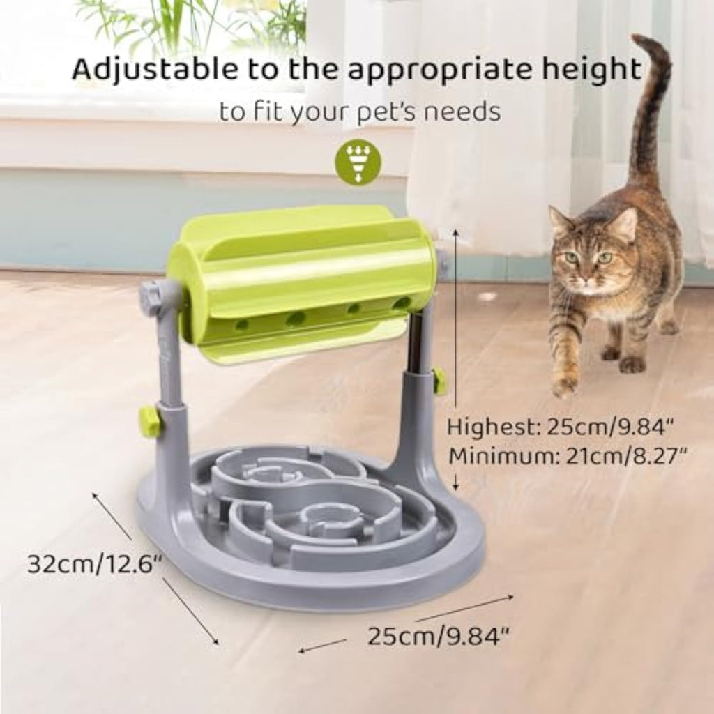 Slow feeder pet bowl promoting healthy eating and mental stimulation
