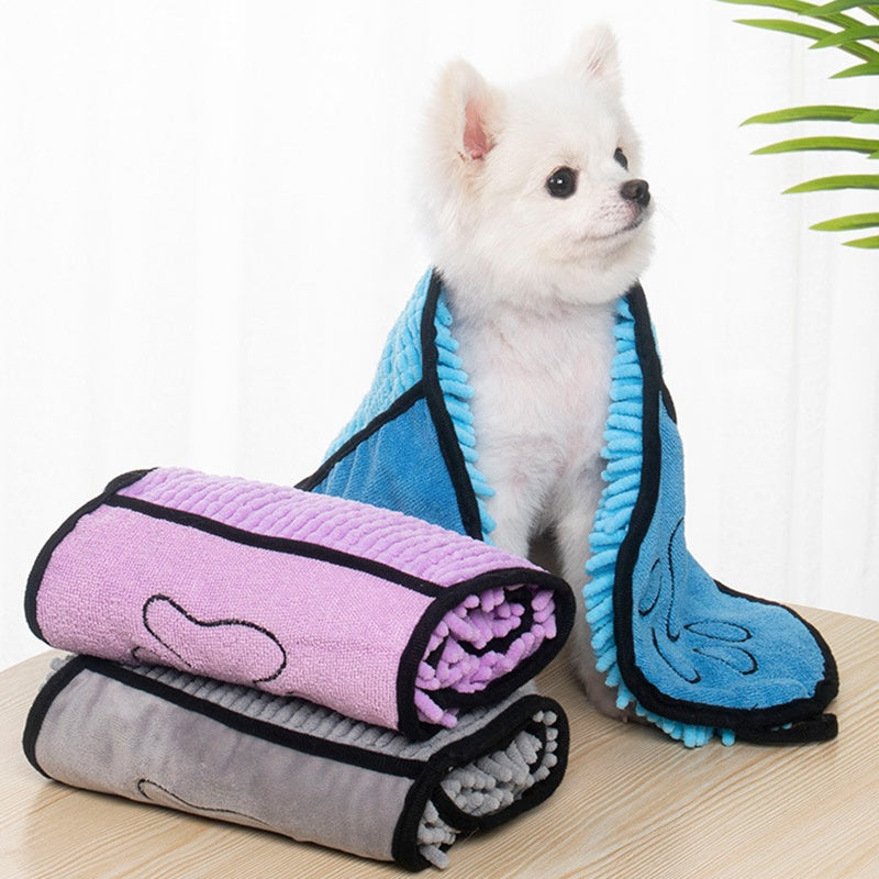 Super Absorbent Dog and Cat Bath Towel – Quick-Drying Microfiber Pet Towel