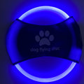 Blue Pet-safe, chew-resistant material of LED dog flying disc
