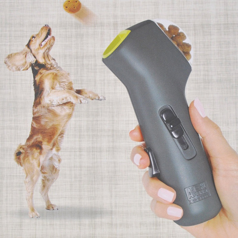 Pet snack launcher toy for dogs and cats to encourage active feeding
