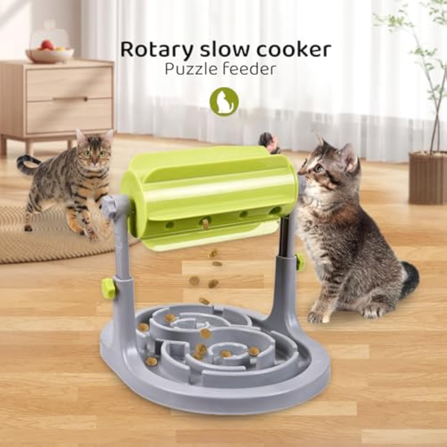 IQ training interactive pet toy bowl for dogs and cats