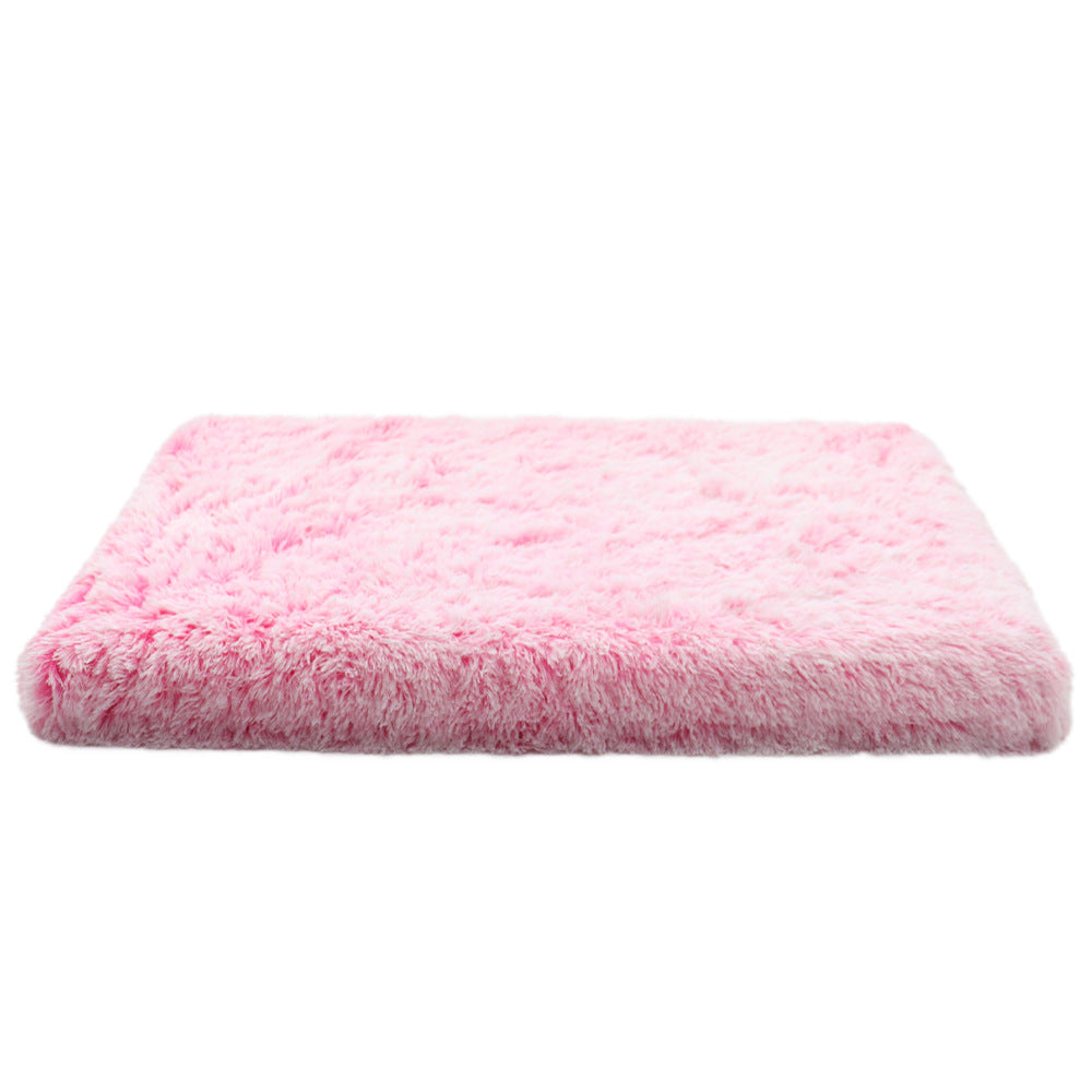 Pink Cushioned pet sofa bed providing warmth and relaxation