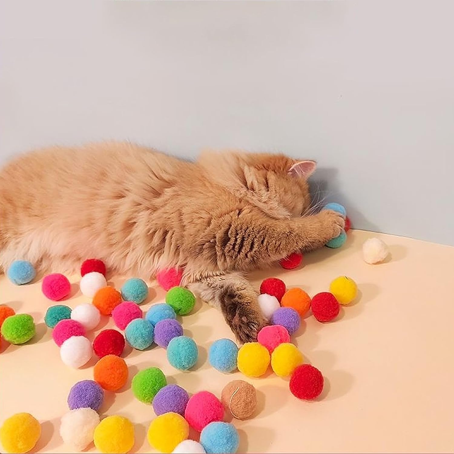 Cats loves this toy and balls 