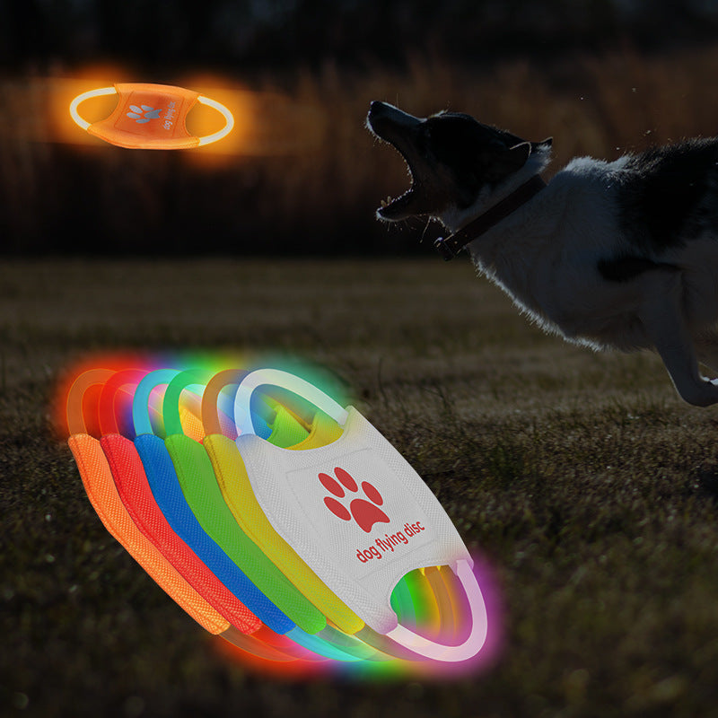 LED Light-Up Dog Flying Disc – Interactive Training & Play Toy for Dogs