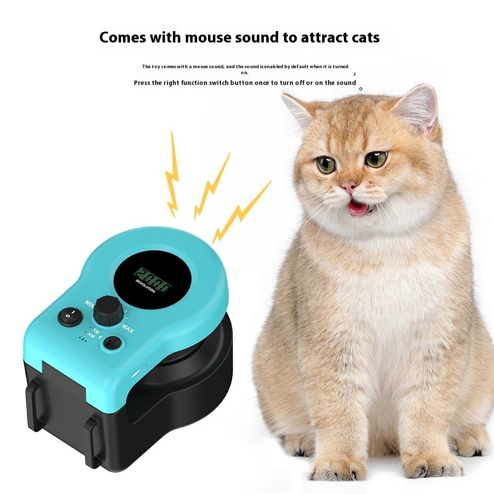 Sound-activated cat toy promoting movement and weight control