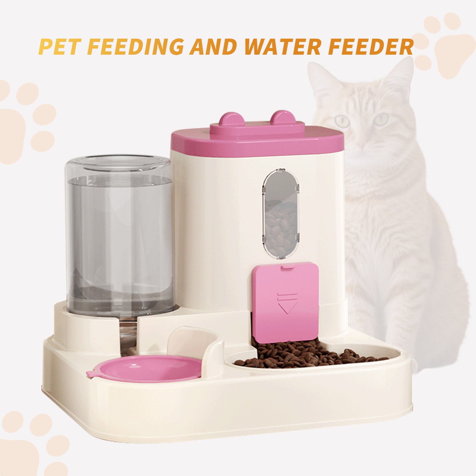cute automatic pet feeder for cats