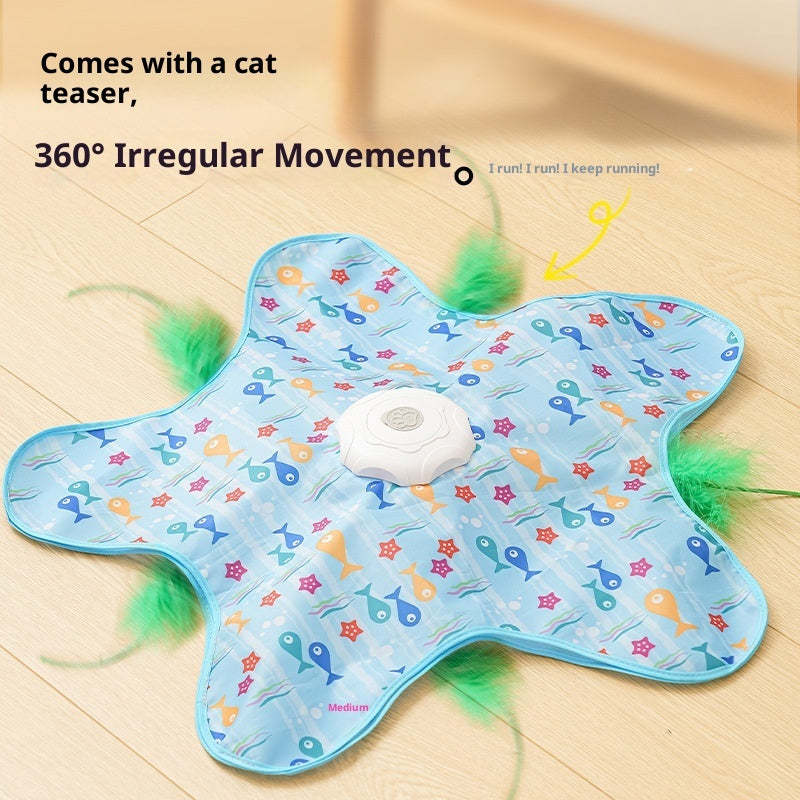 Electric interactive toy for cats promoting exercise and stimulation