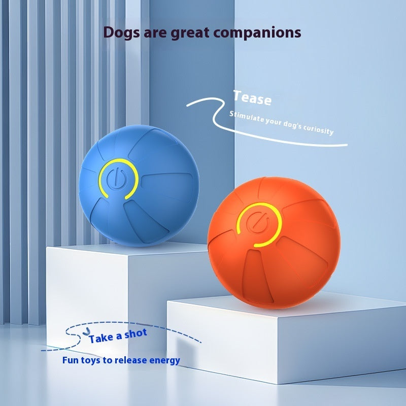 Twin set Automatic bouncing dog toy for small and large dogs interactive and luminous design