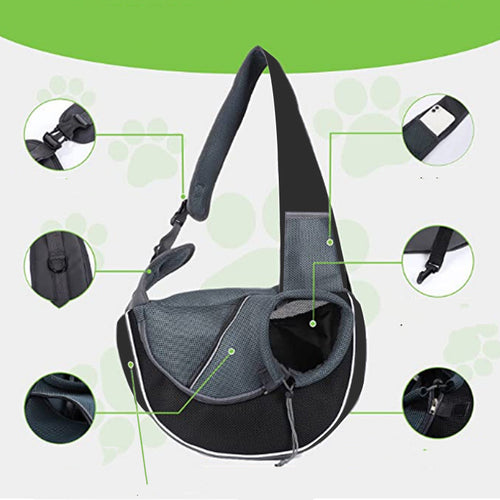 Mesh and padded pet bag for small dogs cats perfect for travel shopping or walking outdoors