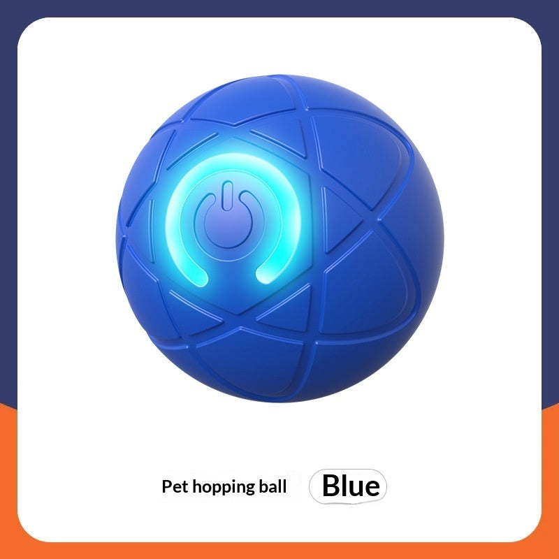 Pets Electric Jumping Ball – Automatic Luminous Dog Teasing Toy for Training and Play