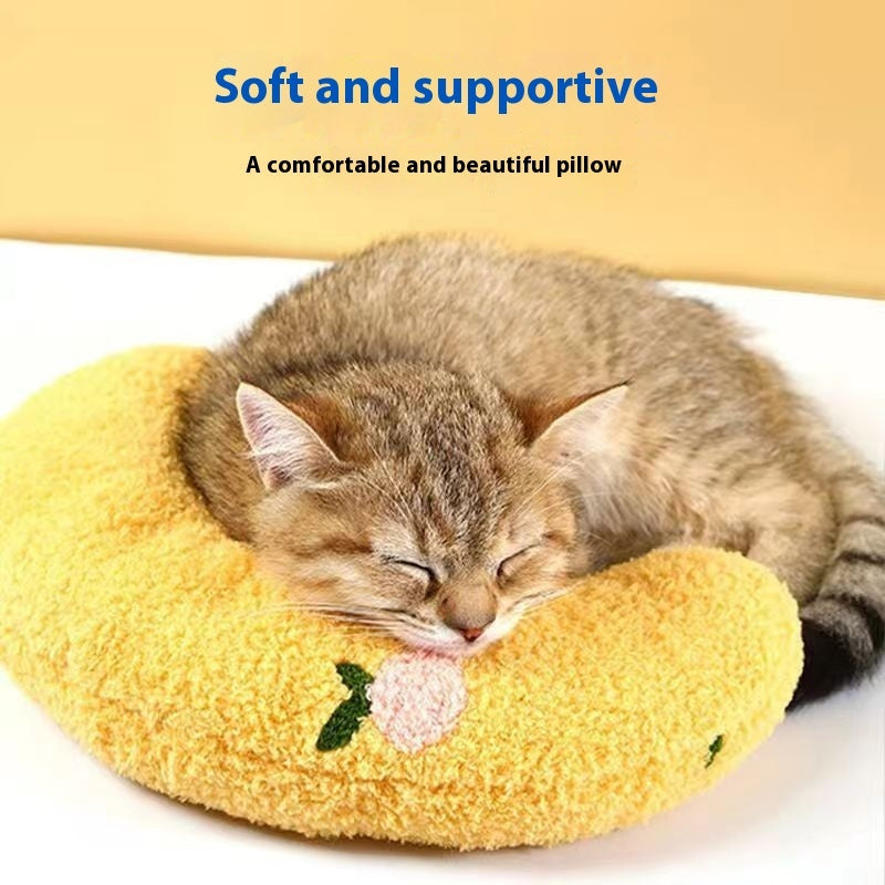 soft pet bed U-shaped pillow mat for dogs and cats restful sleep