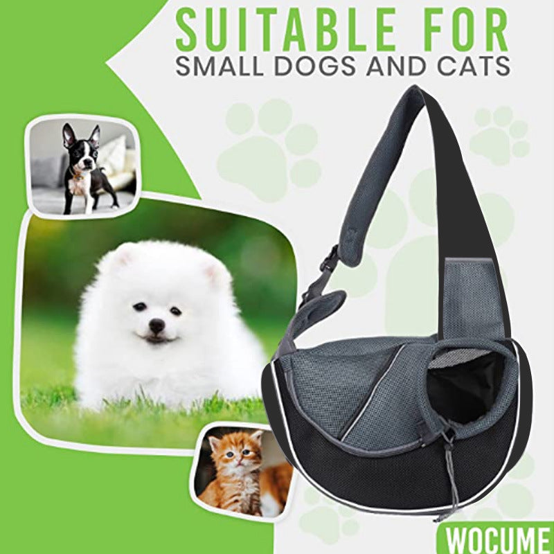 Lightweight and durable pet carrier bag for small dogs and cats, secure and comfortable
