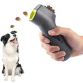 Pet snack feeder with catapult design for dogs and cats