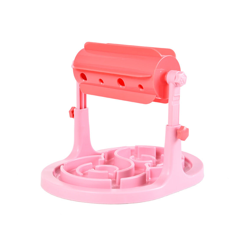 Pink Anxiety-relief slow feeder food toy for active and intelligent pets