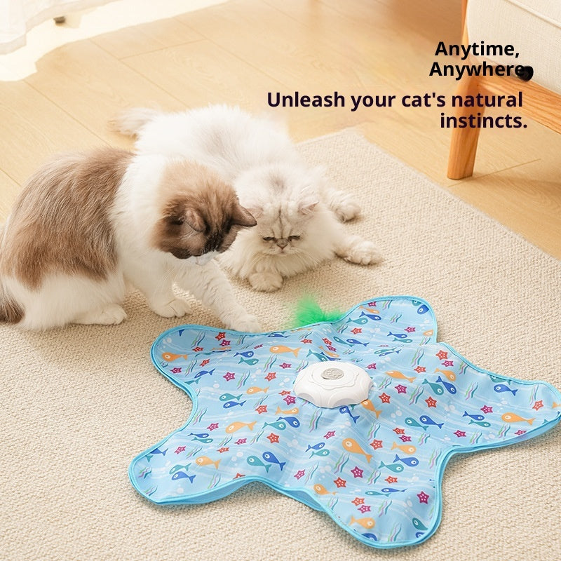 Smart interactive cat toy designed for indoor cats to relieve boredom
