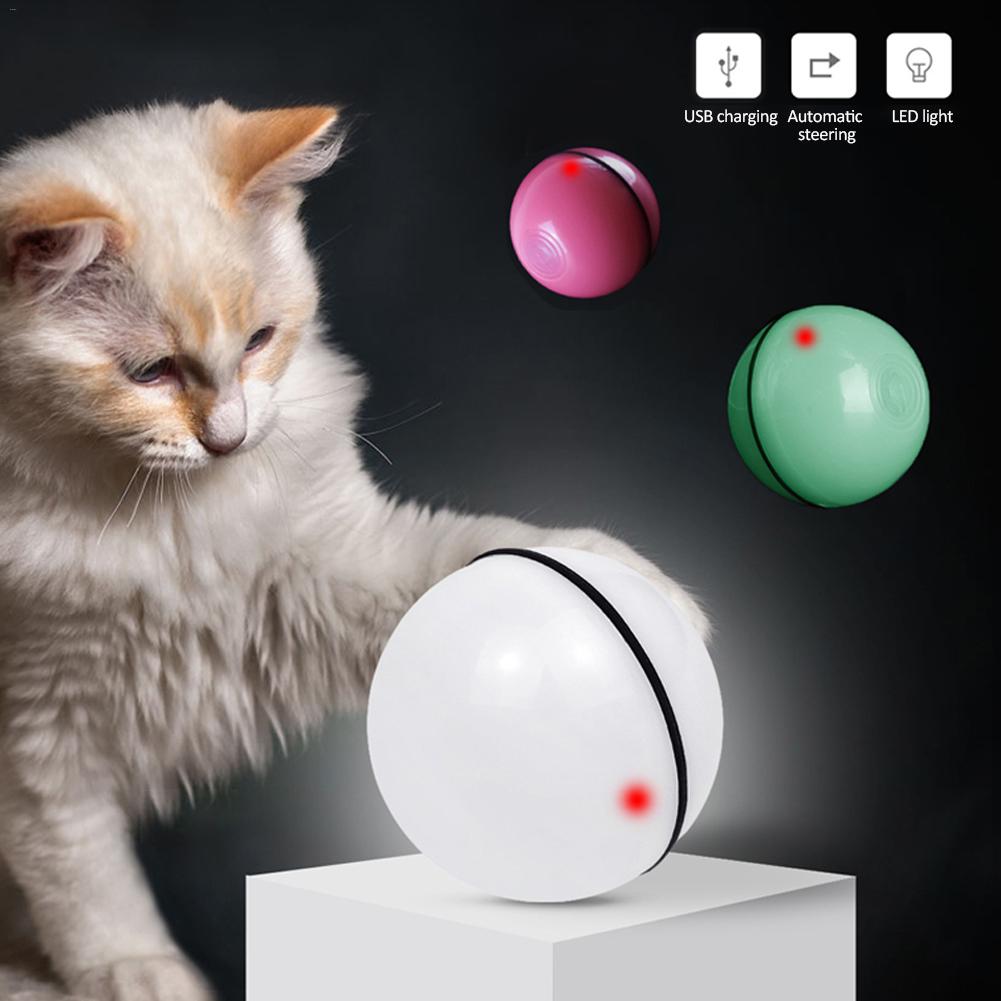 LED laser rolling cat toy ball interactive pet toy for indoor play