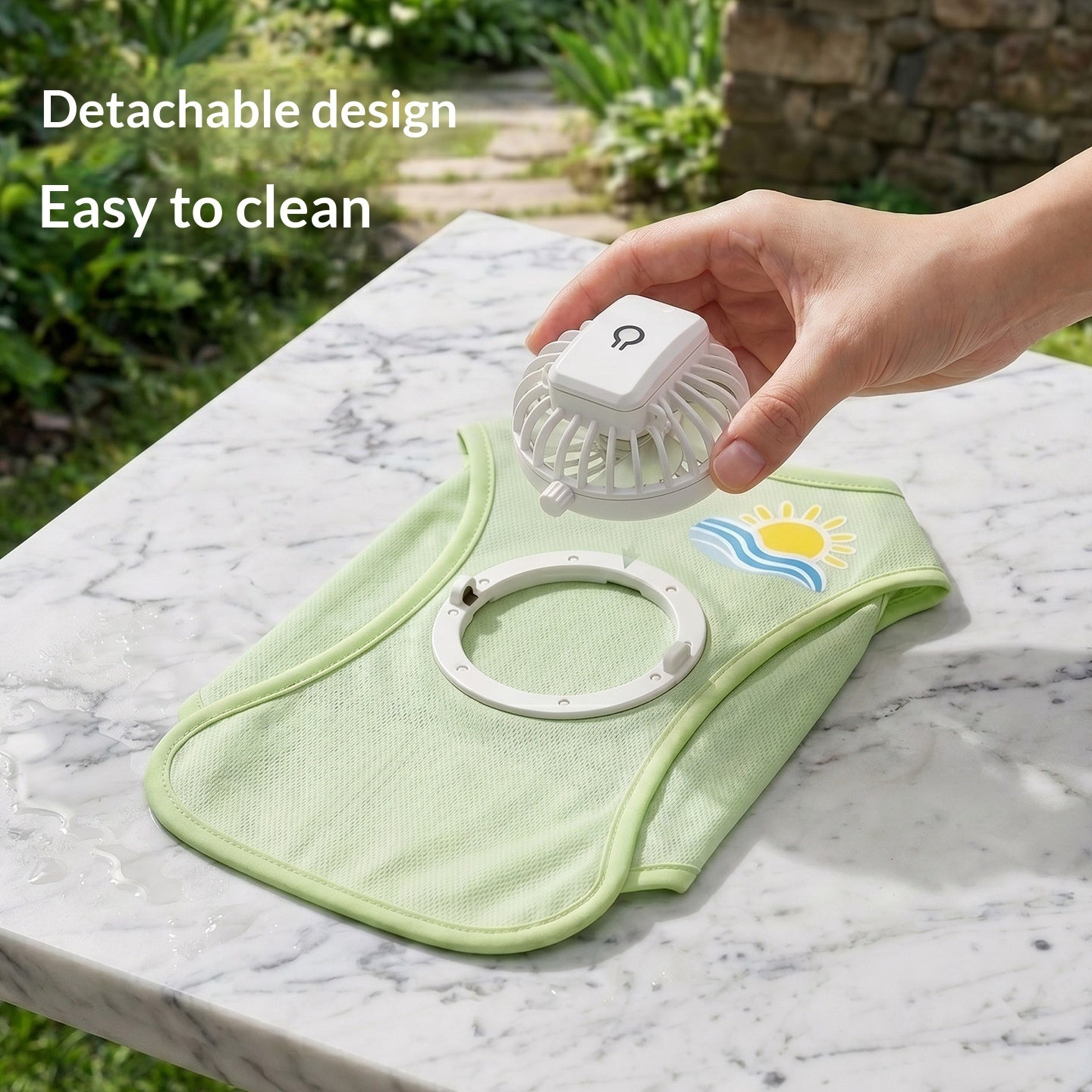 Cooling fan vest for dogs size chart